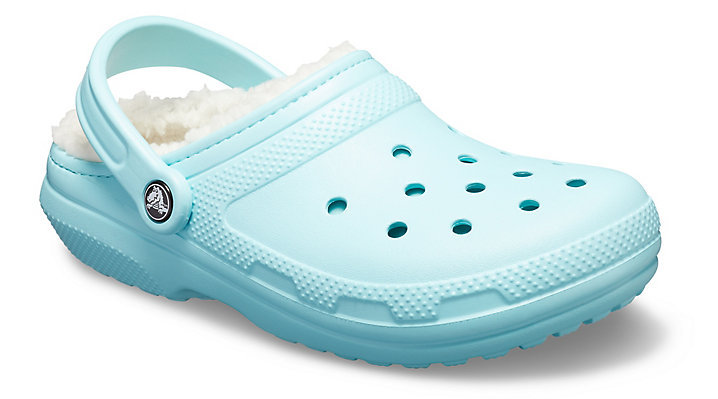 crocs men's and women's classic fuzz lined clog shoe